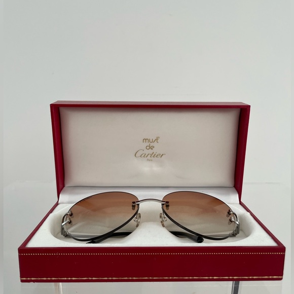 Cartier Glasses Silver Frame - Picture 2 of 7